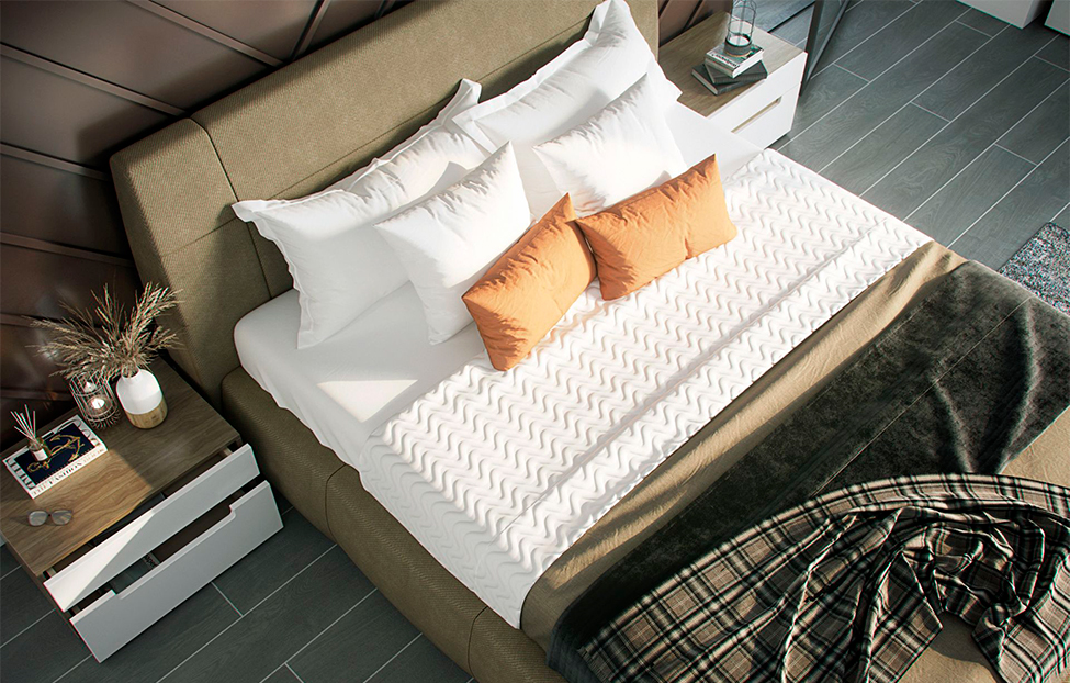 Двуспальные кровати - изображение №10 "Кровать мягкая Анри"  на www.Angstrem-mebel.ru