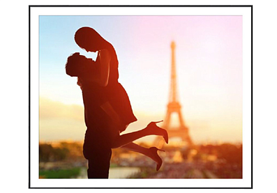 Постер «Любовь - Париж» (72 х 59 см) В спальню В прихожую Домашний офис В кабинет В гостиную, гарантия 12 месяцев